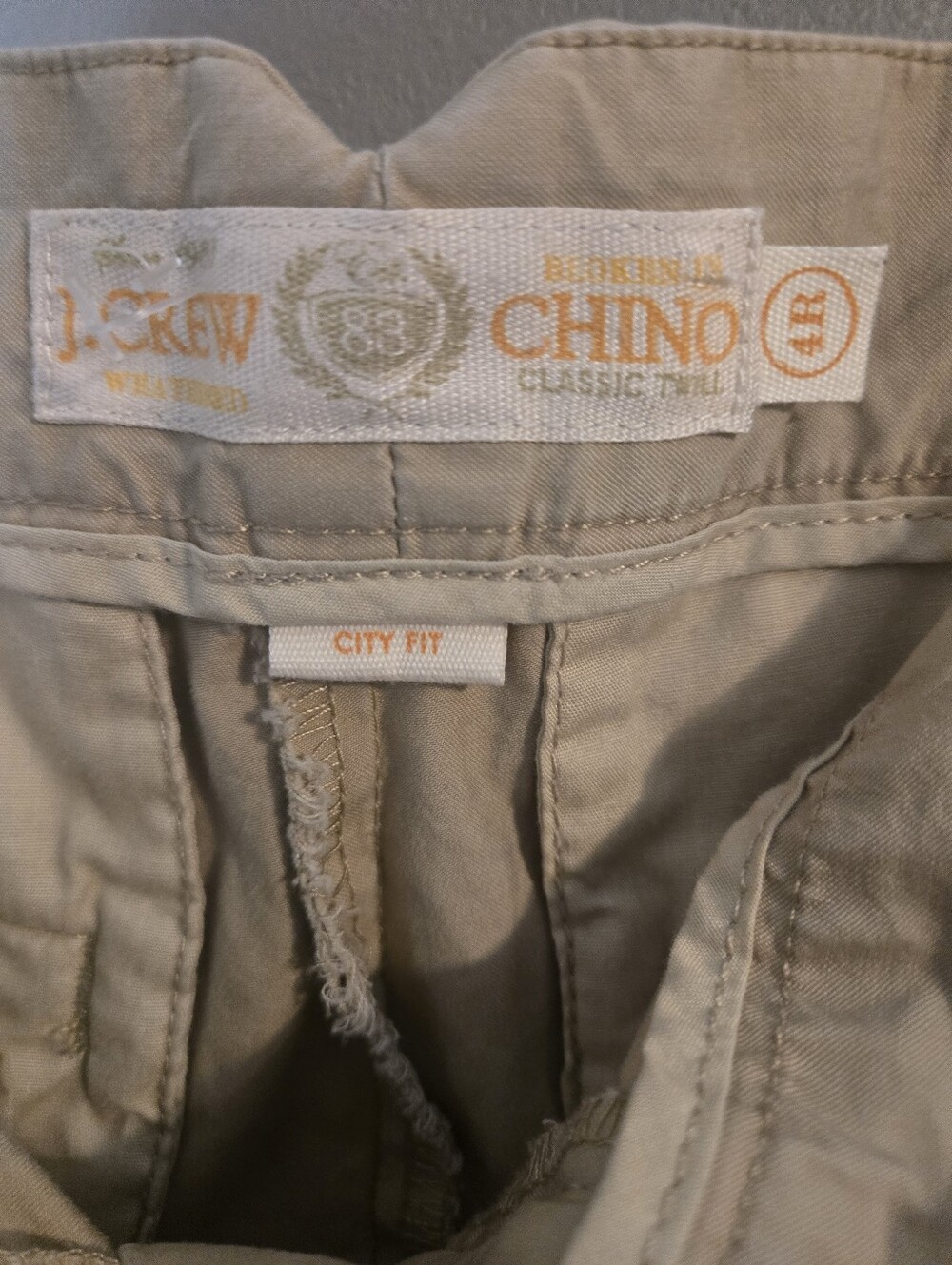 J.Crew Womens Khaki Tan City Fit Stretch Chino Pants Size 4 Business Casual Work - Picture 8 of 9